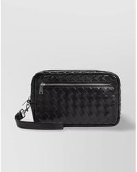 Bottega Veneta - Leather Intrecciato Pouch - Lyst