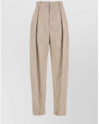 Bottega Veneta - Viscose Blend Trousers - Lyst