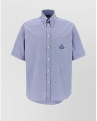 Fendi - Cotton Short-Sleeve Oxford Shirt - Lyst