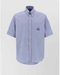 Fendi - Cotton Short-Sleeve Oxford Shirt - Lyst