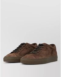 Common Projects - Leather Lace-Up Sneakers - Lyst