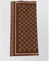 Gucci - Gg Wool Scarf - Lyst