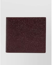 Thom Browne - Pebbled Leather Bi-Fold Wallet - Lyst