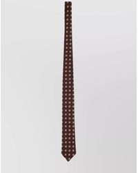 ZEGNA - Slim Jacquard Silk Tie With Square Pattern - Lyst