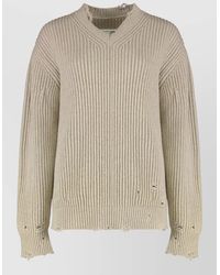MM6 by Maison Margiela - Ribbed Wool Jumper - Lyst