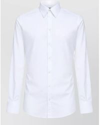 Dolce & Gabbana - Straight Cut Shirt Buttoned Cuffs Long Sleeves - Lyst