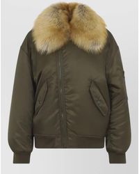 Saint Laurent - Nylon Oversized Bomber Jacket - Lyst