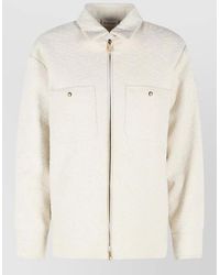 Moncler - Padded Bouclé Shirt Jacket - Lyst