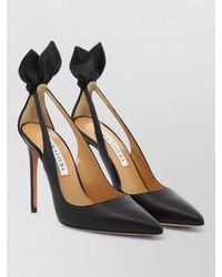 Aquazzura - Bow Detail Pointed Toe Pump 105 - Lyst