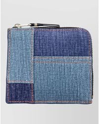 Comme des Garçons - Denim-Effect Leather Patchwork Coin Purse - Lyst