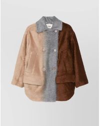 Fendi - Double-Breasted Wool Coat - Lyst
