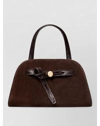 Tory Burch - Romy Small Suede Leather Shoulder Bag - Lyst