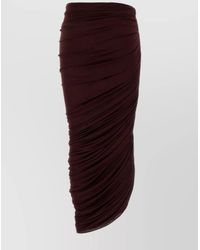 Magda Butrym - Stretch Viscose Blend Skirt - Lyst