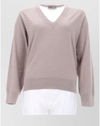 Herno - Knit Sweater V Neck Long Sleeve - Lyst