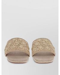 Castañer - Raffia Slip-On Sandals - Lyst