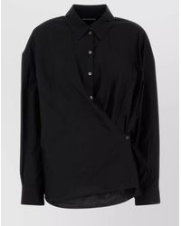 Lemaire - Silk Cotton Twisted Long-Sleeve Shirt - Lyst