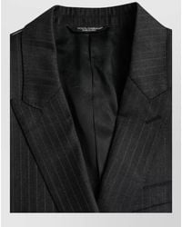 Dolce & Gabbana - Virgin Wool Pinstripe Single Breasted Suit Jacket - Lyst