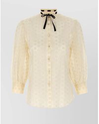 Valentino Garavani - Cotton Broderie-Anglaise Blouse - Lyst