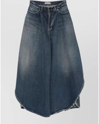 Balenciaga - Tulipe High Waist Wide Leg Denim Jeans - Lyst