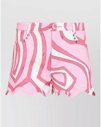 PUCCI - Printed Bermuda Shorts - Lyst