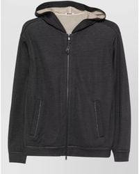 Brunello Cucinelli - Cotton And Silk Blend Hoodie - Lyst