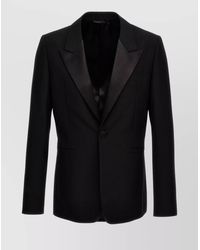 Givenchy - Wool Peak Lapel Blazer - Lyst