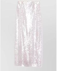 forte_forte - Sequin Midi Dress Spaghetti Straps Slit - Lyst