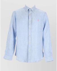 Polo Ralph Lauren - Striped Long Sleeve Button Collar Shirt - Lyst