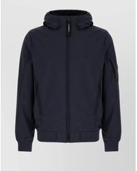 C.P. Company - Hooded Ribbed Zip Pockets Jacket - Lyst