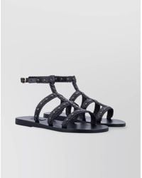 Ancient Greek Sandals - Studded Design Leather Sole Sandals - Lyst