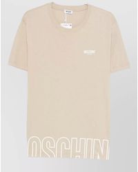 Moschino - Crew Neck Regular Fit Short Sleeve T-Shirt - Lyst