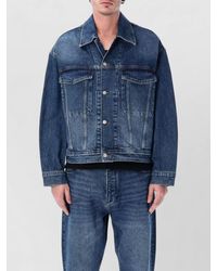 Studio Nicholson - Denim Jacket Long Sleeves Point Collar Pockets - Lyst