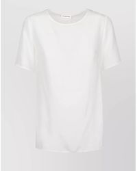 P.A.R.O.S.H. - Silk Sleeveless Crew Neck Blouse - Lyst