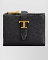 Tod's - Leather Tri Fold Wallet - Lyst