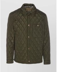 Burberry - Quilted Jacket With Long Sleeves And Front Pocket - Lyst
