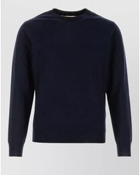 Valentino Garavani - Wool Sweater Long Sleeves Ribbed Cuffs Hem - Lyst