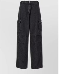 Coperni - Denim Wide-Leg Cargo Trousers - Lyst