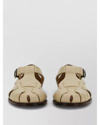 Hereu - Sandal Cut Out Design Flat Round Toe - Lyst