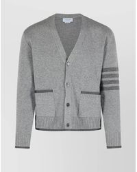 Thom Browne - '4-Bar Milano' Virgin Wool Cardigan - Lyst
