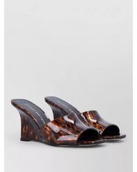 Stuart Weitzman - Vinnie Peep Toe Wedge Mule Tortoiseshell - Lyst