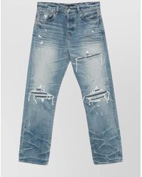 Amiri - Straight-Leg Distressed Jeans Belt Loops - Lyst