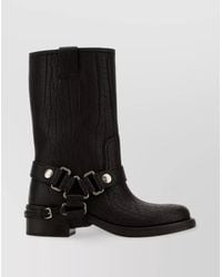 Miu Miu - Leather Ankle Boots - Lyst
