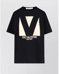 Valentino - Cotton Logo Print Short Sleeve T-Shirt - Lyst