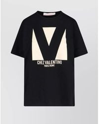 Valentino - Cotton Logo Print Short Sleeve T-Shirt - Lyst