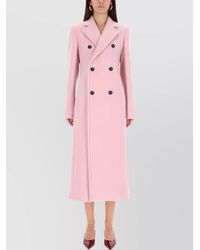 Sportmax - Virgin Wool Double Breasted Coat - Lyst