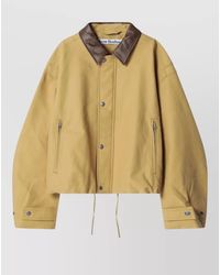 Acne Studios - Jacket Contrast Collar Adjustable Cuffs Drawstring Hem - Lyst