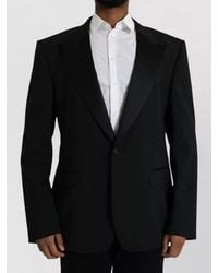 Dolce & Gabbana - Silk Blend Single Breasted Suit Jacket - Lyst