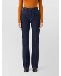 Saint Laurent - Denim High-Rise Flared Jeans - Lyst