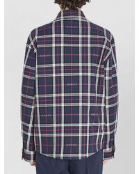 Gucci - Checked Quilted Overshirt - Lyst