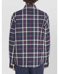 Gucci - Check Quilted Cotton Overshirt Chest Pockets - Lyst